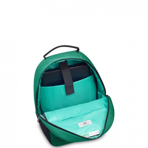 خرید کوله پشتی دلسی فابریکا راند بنتون رنگ سبز چمدان ایران -   FABRICA ROUND BACKPACK DELSEY PARIS 376661003 chamedaniran 5